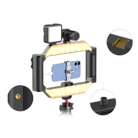 Ulanzi U-Rig - klatka i lampa LED z mocowaniami w jednym, przykład użycia